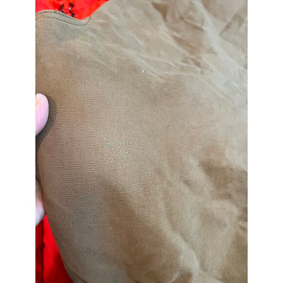 Lakin McKey men's large tall brown w/ patch cotton duck berber lined vest canvas - Picture 6 of 6